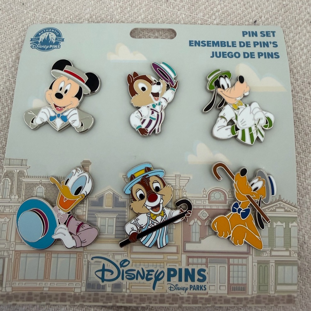 Disney dapper Character Pin Set